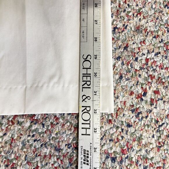 Lands' End Light Beige Flat Front Straight Leg Traditional Fit Chino Pants Sz 35 - Picture 13 of 14